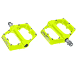 Kellys FLAT 50 pedál, platform, ipari csapágy, cserélhető szegecsek, lime