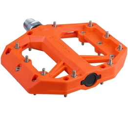 Shimano PD-GR400 platform pedál kompozit testtel Cr-Mo tengellyel fém tüskékkel narancs