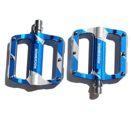 RockBros Universal platform pedál cserélhető tüskés ipari csapágy kék