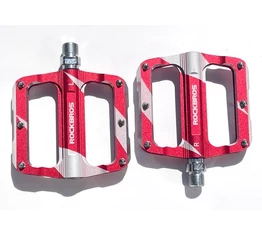 RockBros Universal platform pedál cserélhető tüskés ipari csapágy piros