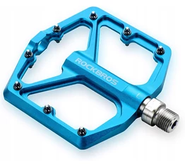 RockBros Alumínium platform pedál cserélhető tüskés ipari csapágy kék
