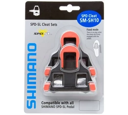 Shimano SM-SH10 pedálstopli SPD-SL kompatibilis, piros, fix