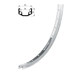 Kellys Wasper 24&quot;-os MTB abroncs szimplafalú, 36lyuk, ezüst