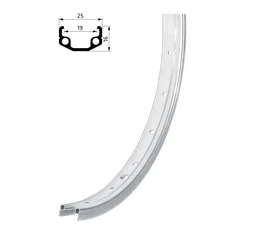 Kellys Wasper 16&quot;-os MTB abroncs szimplafalú, 20lyuk, ezüst