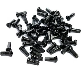 Küllőanya DT alu fekete 2mm-es küllőhöz 12mm hosszú