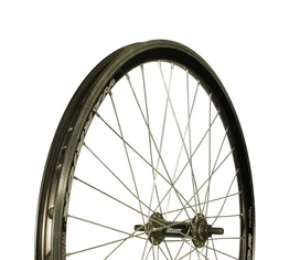 Kerék 24 MTB Első RMX vagy Warrior, duplafalú, alu agyas, fekete