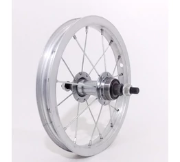 12-es hátsó kerék fém küllős menetes agy