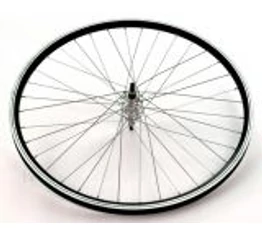 Kerék 622 első Scwinn-Csepel duplafalú fekete anyás alu agy