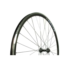 Spider országúti első kerék, fekete abroncs+ezüst agy, gyorszáras (nem tartozék)