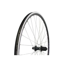 Spider országúti hátsó kerék, fekete abroncs+fekete agy, kazettás, gyorszáras (gyorszár nem tartozék)