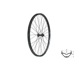 Kellys Valor 3 27,5" MTB első kerék CL tárcsafékes, 15x110mm tengely, 30mm széles felni, 32 küllős, fekete