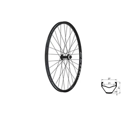 Kellys Valor 21 29&quot;-os MTB első kerék 15x110mm csőtengelyhez 27 mm széles szegecselt felnivel