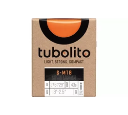 Tubolito S-Tubo 27,5/29&quot; MTB tömlő (belső gumi) 1,8-2,5&quot; SV 42mm-es szingó szelep, 43g, tárcsafékhez