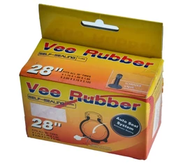 28&quot; Vee Rubber trekking tömlő 32/47-622/635mm, 40mm AV autós szelep, defektgátló folyadékkal töltve