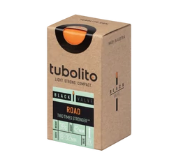 Tubolito Road országúti tömlő 622-18/28 60mm-es fekete SV szelep, 36 gramm