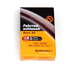 Continental Race28 Wide 25/32-622 országúti tömlő, belső gumi 42mm hosszú szingoszeleppel (SV)