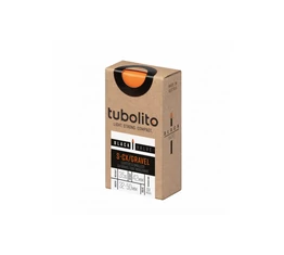 Tubolito S-Tubo Gravel/CX országúti tömlő 622-32/50 42mm SV fekete szelep, 35 gramm, tárcsafékhez