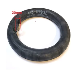 8-1/2x2&quot;-os tömlő, belső gumi elektromos rollerhez vagy babakocsihoz 60°-os hajlított rövid auto szeleppel (54-110)