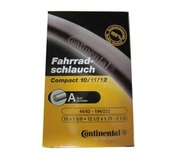12/11/10&quot; Continental Unitube tömlő, belső gumi (44/62-194/222mm) menetes auto (AV) szelep