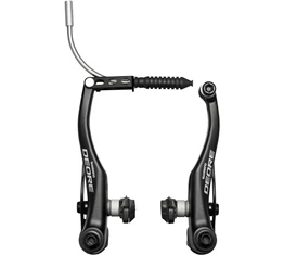 Shimano Deore V-fék BR-T610 fekete csavarral és fékpipával (Shimano dobozos csomagolás)