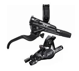 Tárcsafék Shimano DeoreXT M8100 hátsó szett (BLM8100+BRM8100) műgyantás betéttel, fekete, 1700mm