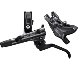 Shimano Deore M6100 hidraulikus tárcsafékszett, 1000mm-es fékcsővel, fekete első