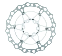 Fék tárcsa A2Z Teppan Yaki SPV-TS 160mm, fehér CNC-zett alu csillaggal