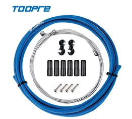 Toopre fékbowden készlet kék színű 2,5 méter (bowdenház+bowdenek+kupakok+bowdenvégek+összekötők)