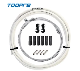 Toopre fékbowden készlet fehér színű 2,5 méter (bowdenház+bowdenek+kupakok+bowdenvégek+összekötők)
