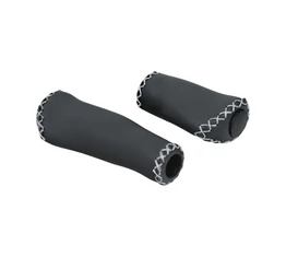 Kellys KLS Hollandgrip ergonómikus markolat agyváltóhoz varrott műbőr fekete 92/135mm