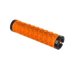 Kellys KLS Poison csavaros markolat, dupla bilincses, 135mm, tiger orange