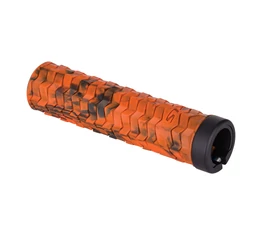 Kellys KLS Poison csavaros markolat, dupla bilincses, 135mm, tiger orange