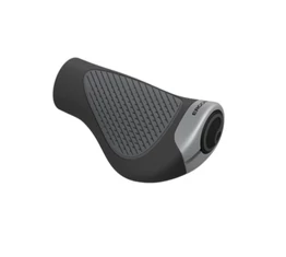 Ergon GP1-L Evo GripShift ergonomikus markolat, bilincses, szarv nélkül, agyváltóhoz vagy jobb oldali markolatváltóhoz, 135/95mm széles, fekete/szürke