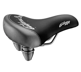 Selle Montegrappa unisex anatómiájú cruiser jellegű komfort nyereg rugós, fekete