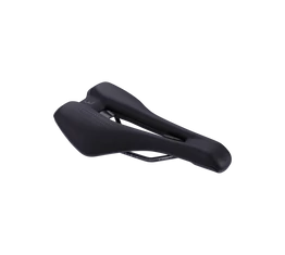 BBB BSD-156 Echelon Comfort unisex sport nyereg anatómiai nyílással, 145 mm széles, lightfoam, Crmo pálcák, fekete