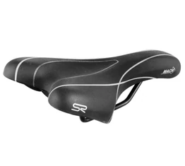 Selle Royal New Mach unisex sport nyereg, 140mm széles, fekete
