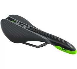 Kellys KLS Fluo sport nyereg 270x125mm, 282g, fekete/zöld