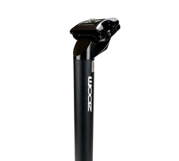 Nyeregcső 25,4 Zoom alumínium 400mm fekete