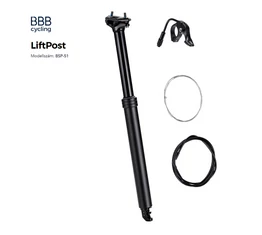 BBB Liftpost BSP-51 dropper nyeregcső 31,6mm átmérő 150mm út 470mm hosszúság belső bowdenvezetés olaj-levegő patronnal
