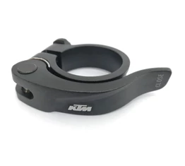 Nyeregcsőbilincs 31,8 KTM gyorszáras, fekete