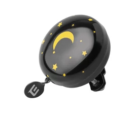 Cartoon bicikli csengő fekete Starry Sky, festett acél