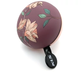 Csengő Kellys Bell 80 virágos barack-lila 8 cm-es átmérő fém
