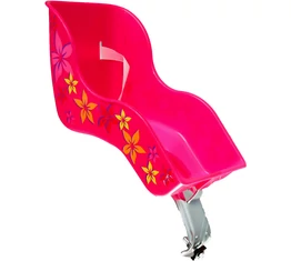 Babahordó gyermekkerékpárra pink színű, biztonsági övvel