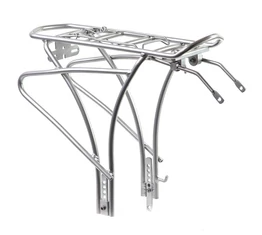 Csomagtartó hátra Tranz-X Arcuate alu, íves, rugós, ezüst, 26-28"-állítható