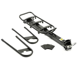 Nyeregcsőre csomagtartó Tranz-X Basic gyorszáras, táskatámasszal