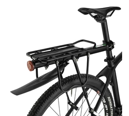 Ridepositive Versatile gyorszáras nyeregcsőre szerelhető csomagtartó táskatámasszal sárvédővel 50kg teherbírással