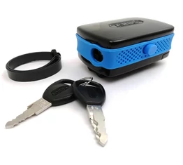 Riasztó Abus vázra szerelhető, nem csak kerékpárhoz 100dB-es hangerővel, elemmel