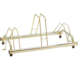 Kerékpártároló állvány talajra rögzíthető 3db kerékpárhoz 770x410x240mm