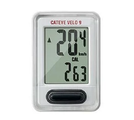 Kilométeróra Cateye Velo 9 CCVL820 9 funkciós fehér