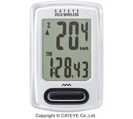 Kilométeróra Cateye Velo Wireless CCVT230W 8 funkciós, vezeték nélküli, fehér